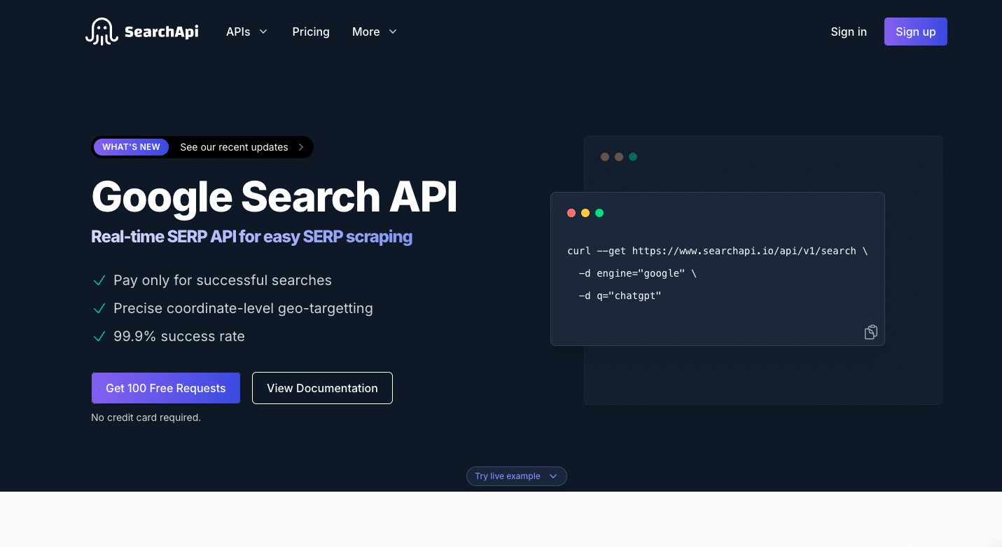 The Best API Search Company’s Homepage What Sets It Apart?